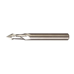 V-Cut Carbide End Mills, Standard Type, Non-Coating Series MVS 90°