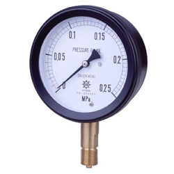 MPK Metal Closed Pressure Gauge SUS, Vibration-Proof Type, Rimless Type (A)