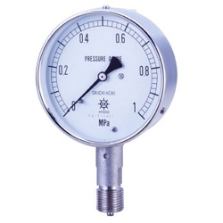 UST All Stainless Steel Pressure Gauge, Vertical (A, B)