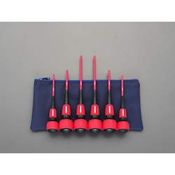 [6 Pcs] Power Grip Insulated Screwdriver EA557AR-600