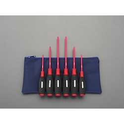 [6 Pcs] (+)(-) Insulated Screwdriver EA557AT-600