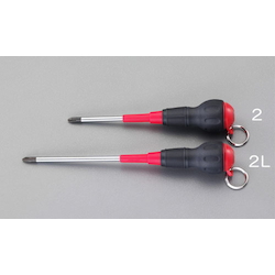 (+) Power Grip Smooth Screwdriver with Ring EA557AY-2L