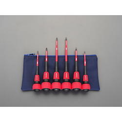 [6 Pcs] (+)(-) Insulated Screwdriver Set EA557BM 