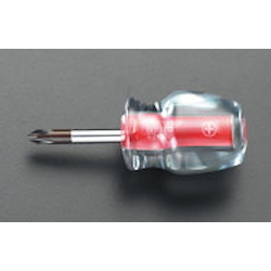 (+)(-) Crystal Stubby Screwdriver EA557CB-2