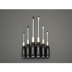 [6 Pcs] (+)(-) Penetration Wood Handle Screwdriver Set EA557DR-600 