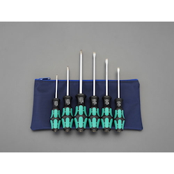 [6 Pcs] (+)(-) Screwdriver (With Case) EA560WA-600