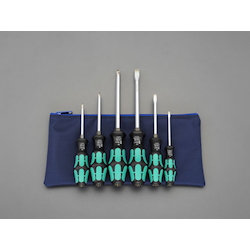 [6 Pcs] (+)(-) Screwdriver (With Handle-Side Hexagonal Shaft) EA560WD-600