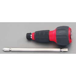 (+)(-) Power Grip Screwdriver Handle [Ratchet Type] EA564AH-10AA