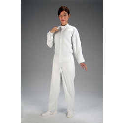 [For Cleanrooms]Coverall Work Clothing (Center Fastener / Dust-proof, Operability, Antistatic)