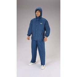 Breathable Rainwear (Navy Blue / Top and Bottom With Total Back Mesh)