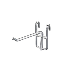 Steel (chrome plated) net panel hook