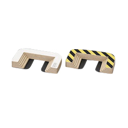 Cart stopper (white/yellow/black) 2 pieces