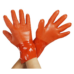 Gloves (Oil Resistant / PVC / Cotton, Polyester Back)