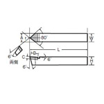 JIS Standard Point Nose Straight Bit, 35 Type