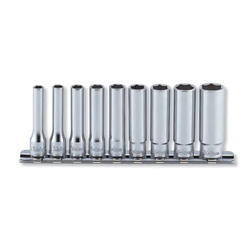 Hand Socket 1/4" "(6.35 mm) Hex Deep Socket Rail Set RS2300A/9