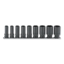 Impact Socket 3/8 "(9.5 mm) Hex Semi-Deep Socket (Thin) Rail Set RS13301X/9