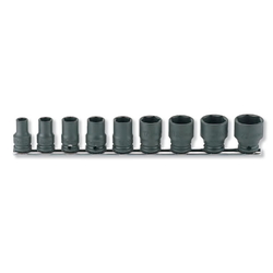 Impact Socket 3/8 "(9.5 mm) Hex Socket (Thin) Rail Set RS13401M/9