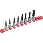 T-Shaped Torx Bit Socket Set (9.5 mm Insertion Angle, with Socket Holder)