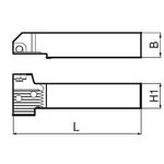 Lathe Turning/Cutting Holder Main Body KGD-S Model (Straight Type: 0°, Parting Type)