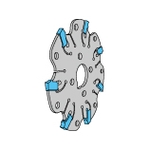 Slot Mill SLT Type Tip: Self-Restraint Type MSTA Type (Inch Specifications)