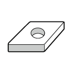 Turning Insert Diamond 55°, Positive, with Hole, DCGW without Breaker "for Cast Iron"