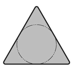 60° Triangle Positive without Hole TPMN without Breaker "Cast Iron" TPMN160304-KW10