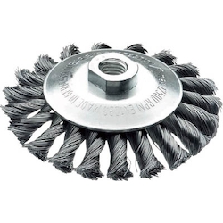 Knot Bevel Brush, High Tensile Steel Wire, Maximum Rotational Speed (Rpm): 12500