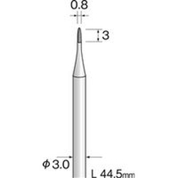 Carbide Cutter, Straight Cut ⌀0.8