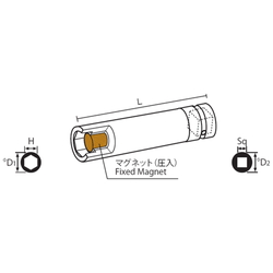 9.52 mm Square Drive Sockets Socket with Magnet, MP Deep Type Deep Sockets(Single Hex)