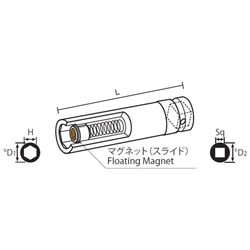 12.7 mm Square Drive Sockets Socket with Magnet, MS Deep Type Deep Sockets(Single Hex)