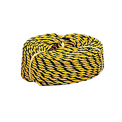 Japan Green Cross, Yellow and Black Stripe Rope (Barricade Rope), Yellow/Black, Polyethylene