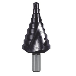 Spiral Step Drill (2-Flute Titanium Aluminum Coated Type)