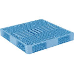 Plastic Pallet, Flat Stacking, Operational Limitation Type, Light Blue