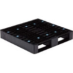 Plastic Pallet, Flat Stacking, Operational Limitation Type, Black