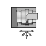 T-Max Q-Cut Plunging/Grooving Cutting Head Type 570