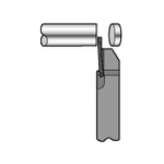 CoroCut 3 Plunging/Grooving Shank Bit