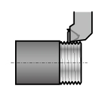 Cross-Thread 266 Thread Cutting Shank Bit