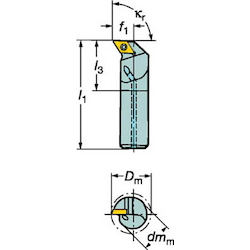 Boring Tool Bit, CoroTurn 111, Screw Clamp, A...-SDUPR/L-ER