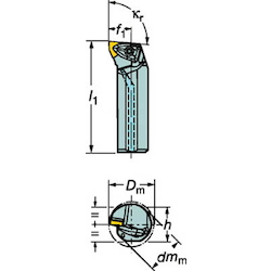 Boring Bit CoroTurn RC Double Clamp A-DWLNR/L