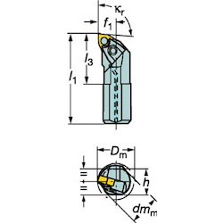 Boring Tool Bit T-Max P Lever Clamp A...-MWLNR/L