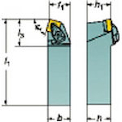 Outer-Diameter Turning - Shank Tool Bit For Negative Inserts, CoroTurn RC Double Clamp, DSBNR/L