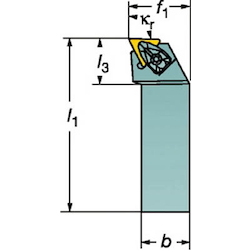 Outer-Diameter Turning - Shank Tool Bit For Negative Inserts, CoroTurn RC Double Clamp, DTFNR/L