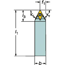 Outer-Diameter Turning - Tool Bit For Positive Inserts, CoroTurn TR Shank Tool Bit, TR-D13NCN