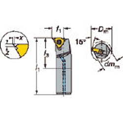 T-Max U Lock Carbide & Steel Boring Tool Bit, Screw Clamp