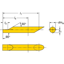 Tool For Small Lathes - CoroTurn XS, Blank, CXS-B