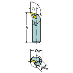 Sandvik CoroTurn 107 Boring bar for positive inserts