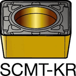 CoroTurn 107 Insert for Turning, Square, Lathe Positive Tip, SCMT120408-KR-3205