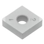 SUMIBORON Insert, 80° Diamond-Shape With Hole, Negative, 4NC-CNGA