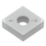 SUMIBORON Insert, 80° Diamond-Shape With Hole, Negative, 4NC-CNGA-HS