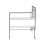 Insert (For SEC-Small Diameter Cut-Off Tool Bit SCT Type), Left-Handed Insert For Left-Handed Holder